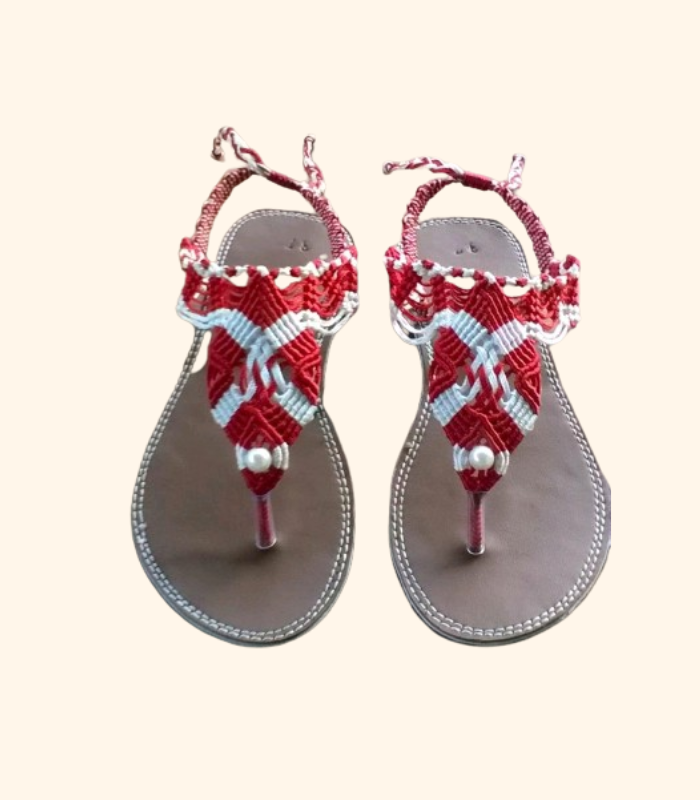 gladiator macrame sandals